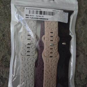 Stylish Women's Watch Bands Set - White, Purple, Brown